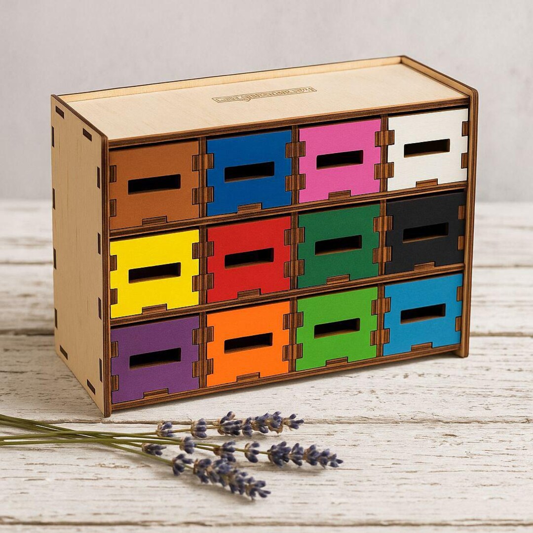 Wooden Color Sorting Toy, Fine Motor Skills, Montessori Toy, First ...