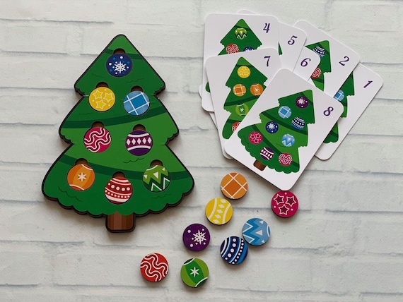 Cadeau de Noël Puzzle en bois Décorer larbre de Noël Ornement Cadeau pour  bébé Enfants Cadeau Jeu Montessori Waldorf Enfants Cadeau Décor Enfant Noël  -  France