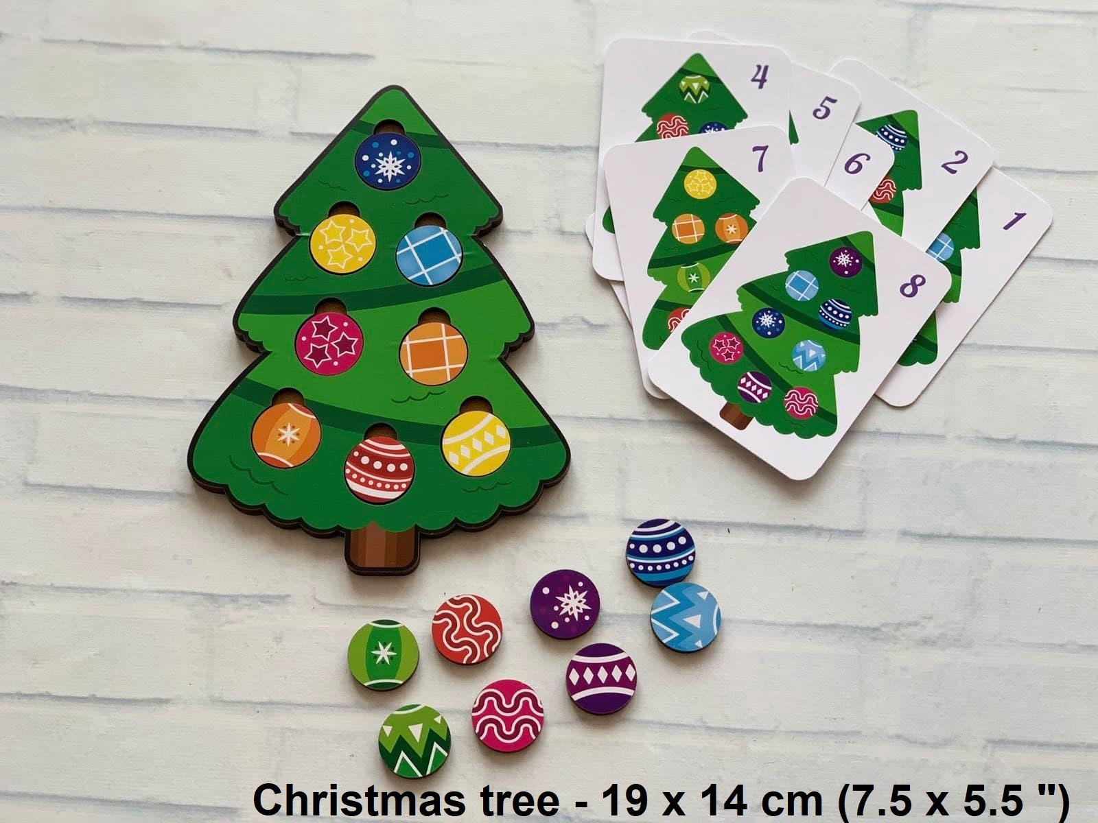 Cadeau de Noël Puzzle en bois Décorer larbre de Noël Ornement Cadeau pour  bébé Enfants Cadeau Jeu Montessori Waldorf Enfants Cadeau Décor Enfant Noël  -  France
