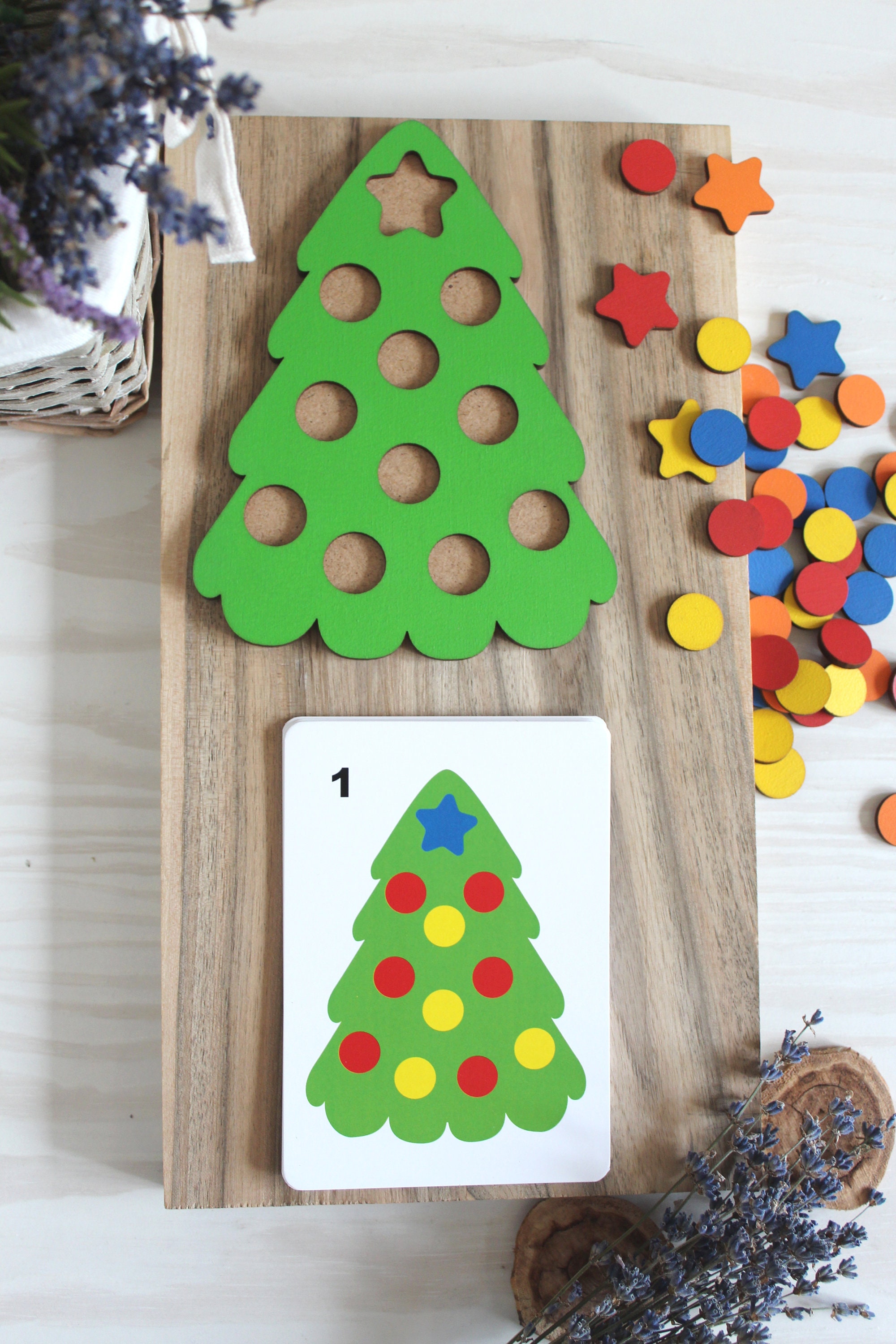 Christmas Gift Wooden Puzzle Christmas Tree Decoration Etsy