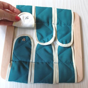 Montessori Dressing frame, Small Button frame, Learn how to dress, Toddler Montessori, Educational toys, Fine motor skills, Preschool toys