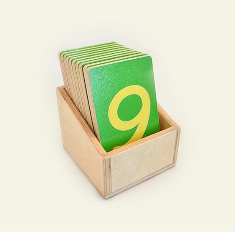 Montessori Toys Sandpaper Numbers Sandpaper Numerals Etsy