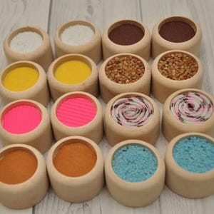 Wooden Sensory toy, Memory game, Wooden match game, Montessori sensory toy, Wood matching activity for toddlers, Preschool, Homeschool toy