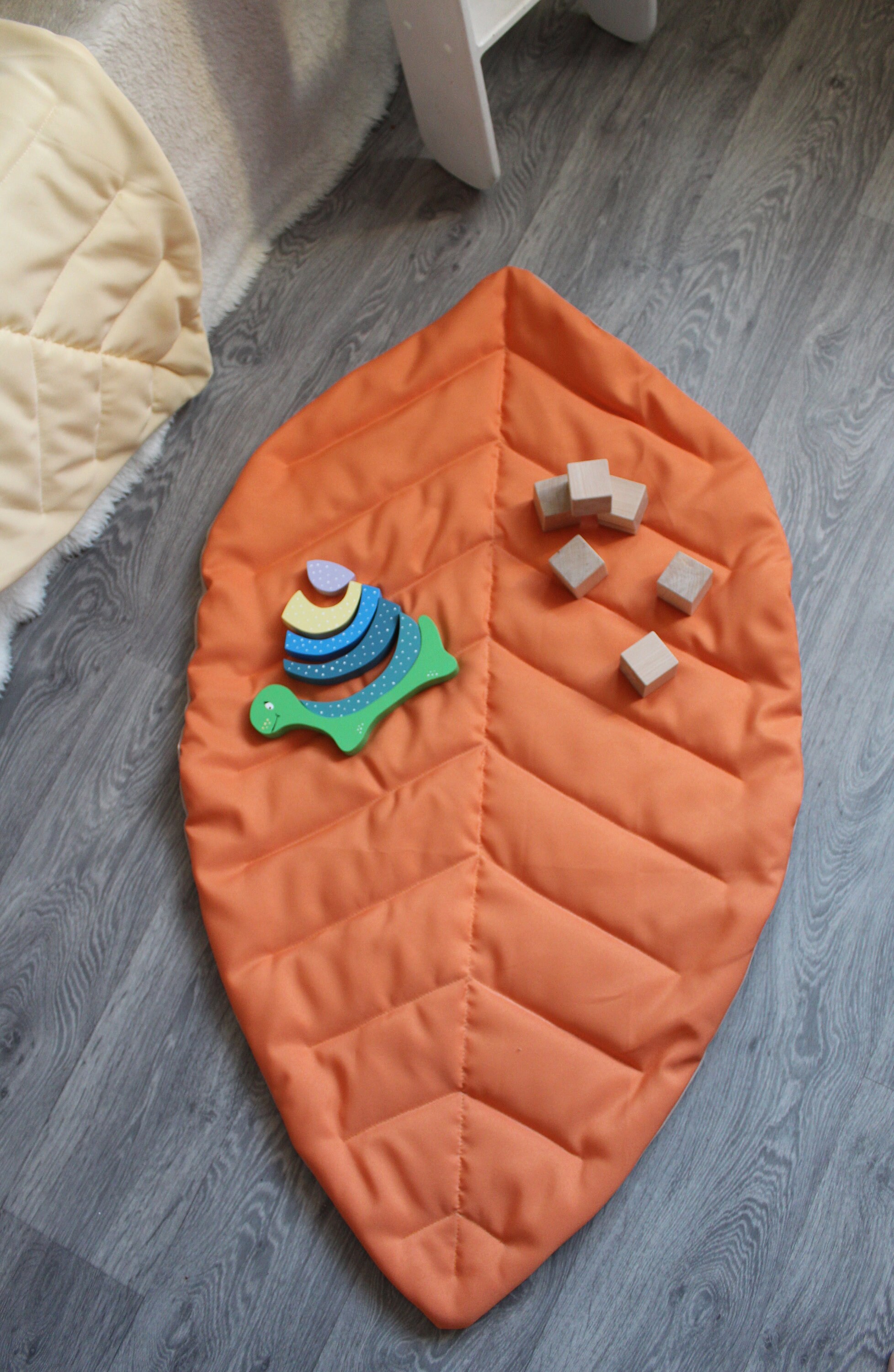 Kids Play Mat Leaf Kids Rug Nursery Decor Montessori Mat Home Etsy