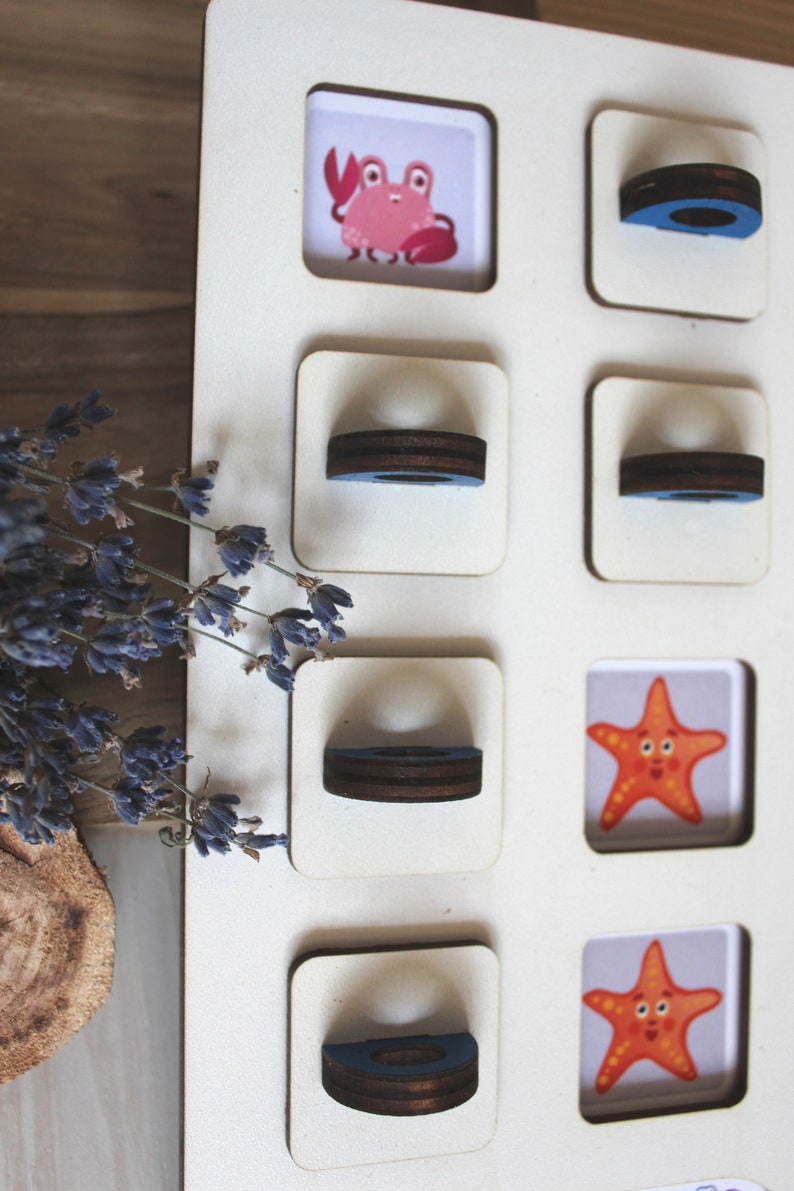 Wooden Memory Game Montessori Toys Memory Game for Kids - Etsy