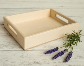 Wooden Tray, Montessori Tray, Set of Trays, Sorting Tray, Wooden Trays, Home Decor, Preschool, Decorative Wooden Tray, Montessori class