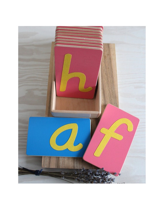 sandpapier buchstaben kleinbuchstaben cursive montessori etsy