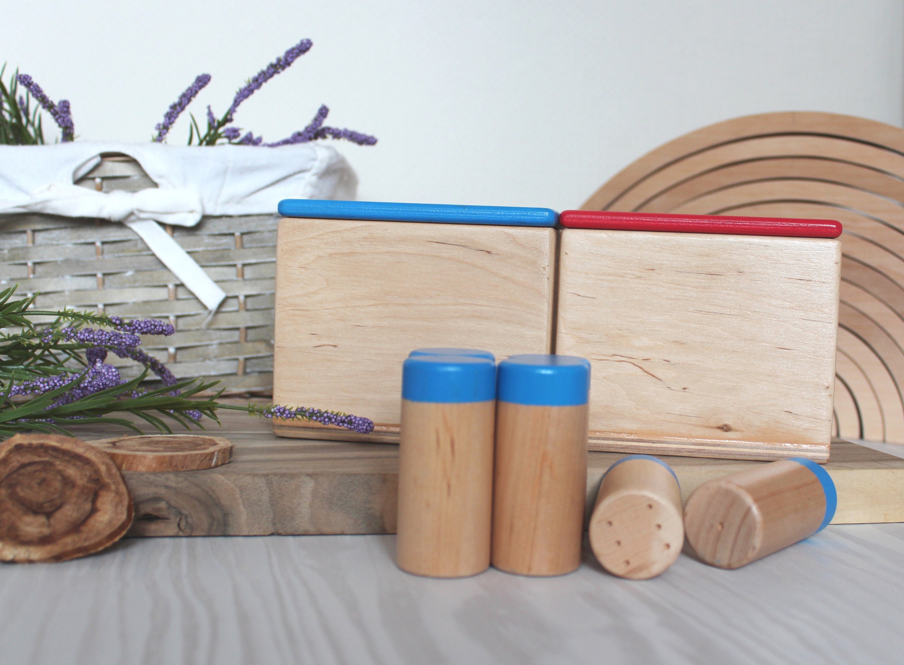 Montessori Sound Boxes Sound Cylinders Box Kids Educational Etsy