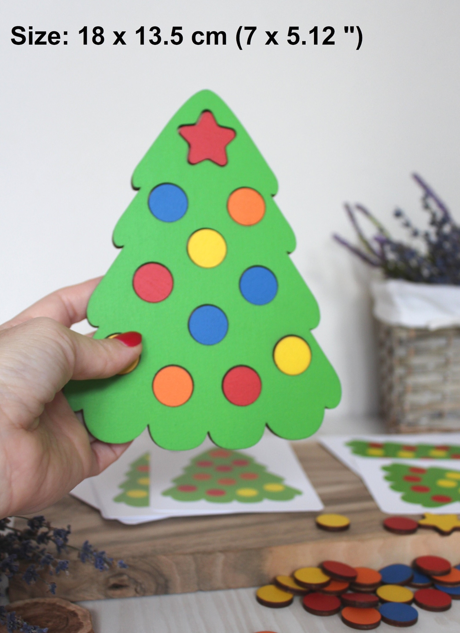 Christmas Gift Wooden Puzzle Christmas Tree Decoration Etsy