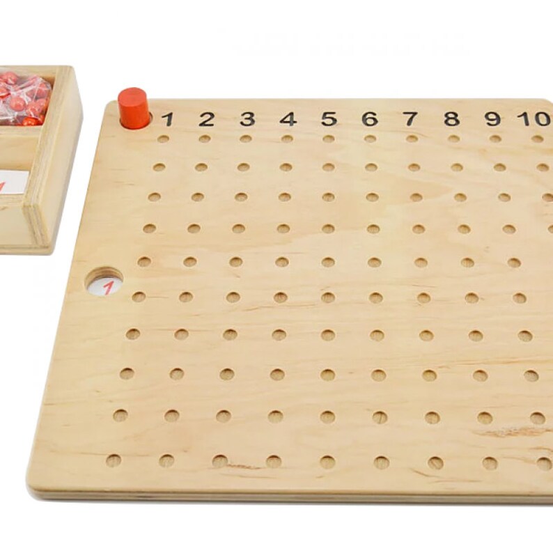 Montessori Math Bead Board Multiplication Board Montessori Etsy