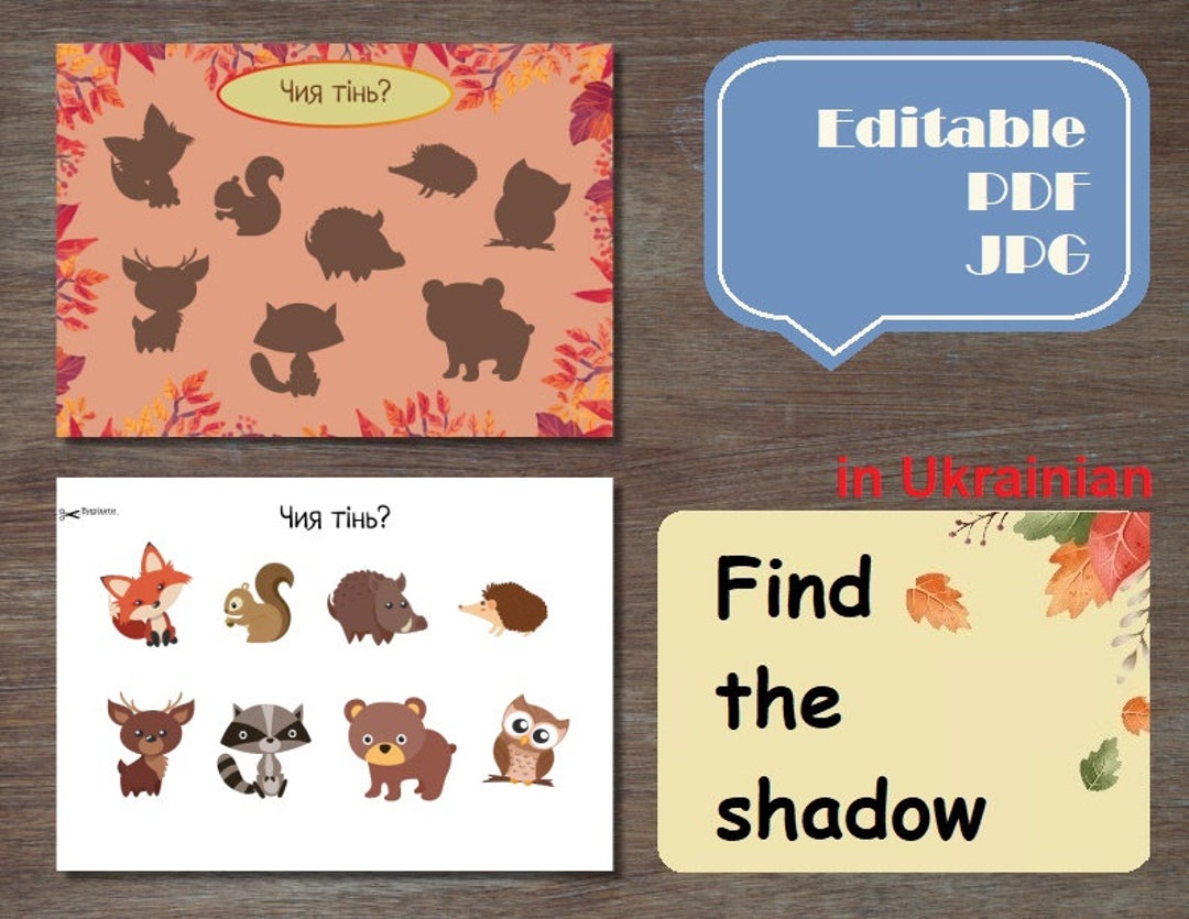 Find the Correct Shadow Fall Busy Book in Ukrainian - Etsy Israel
