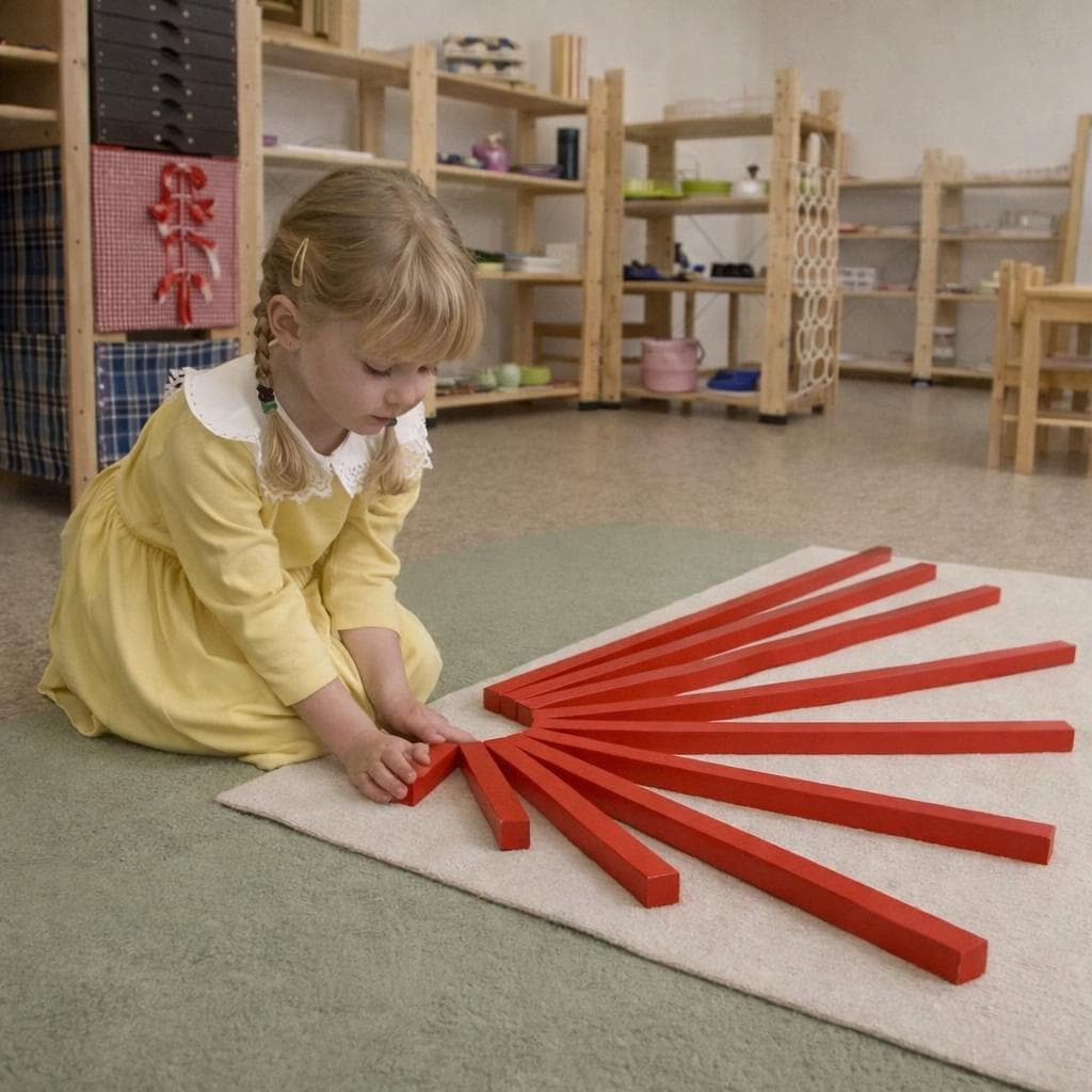 Montessori Red Rods, Math Sensorial Learning Toy, Homeschool ...