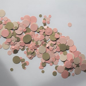 Pink Champagne Confetti, Pink and Gold Table Scatter, Party Confetti, Table Decor