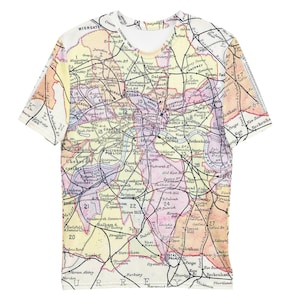 Camiseta unisex con mapa de Londres 1906