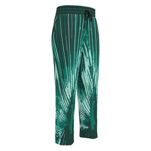 Fan Palm Green wide-leg joggers