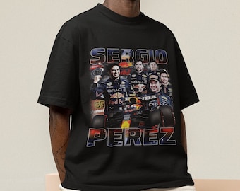Sergio Perez Vintage Bootleg T-Shirt: Formula 1 Racing Tee