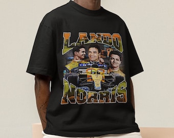 Lando Norris Vintage T-Shirt: Formula One Racing, Retro 90s Bootleg