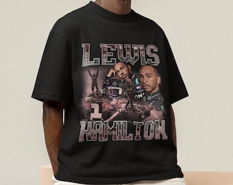 Lewis Hamilton Vintage T-Shirt: Retro Formula One Champion Tee