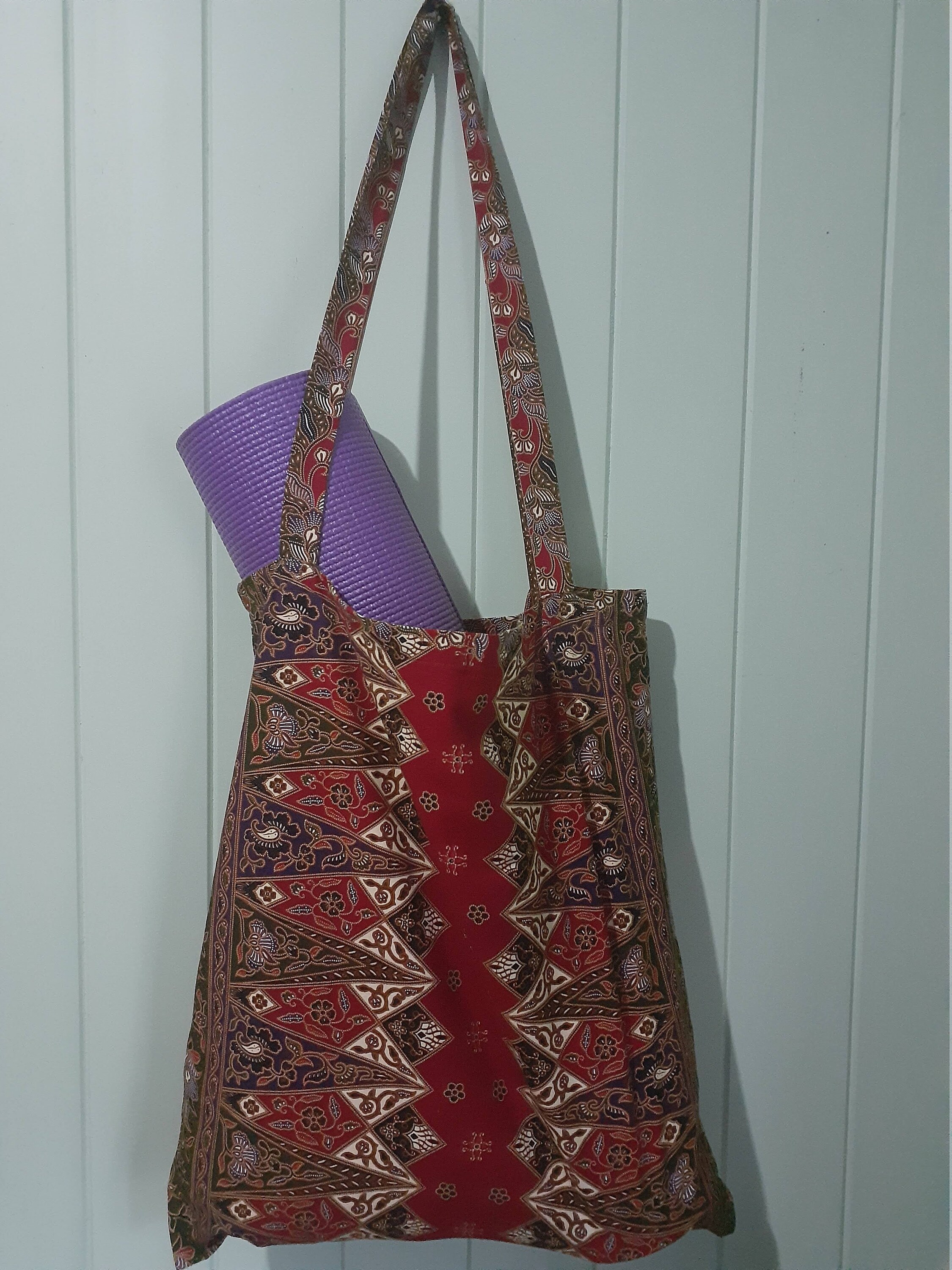Handmade batik fabric multipurpose tote bag Etsy