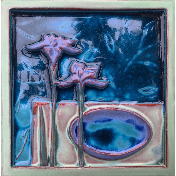 Handmade Ceramic Still Life - Iris