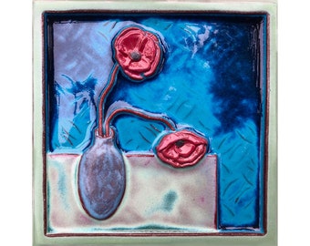 Handmade Ceramic Still Life - Poppy