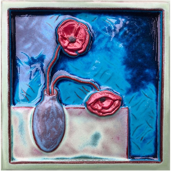 Handmade Ceramic Still Life - Poppy