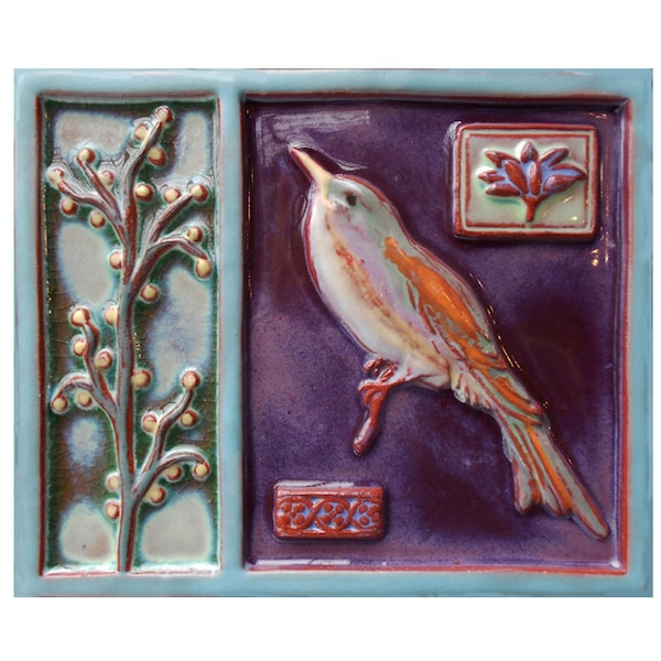 Handmade Ceramic Bird of Fancy - Twig