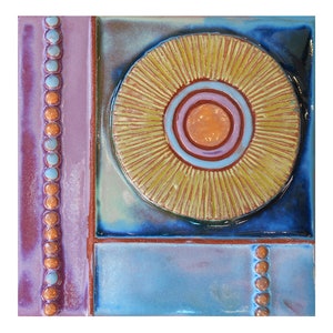 Handmade Ceramic Lush Life Big Circle Tile