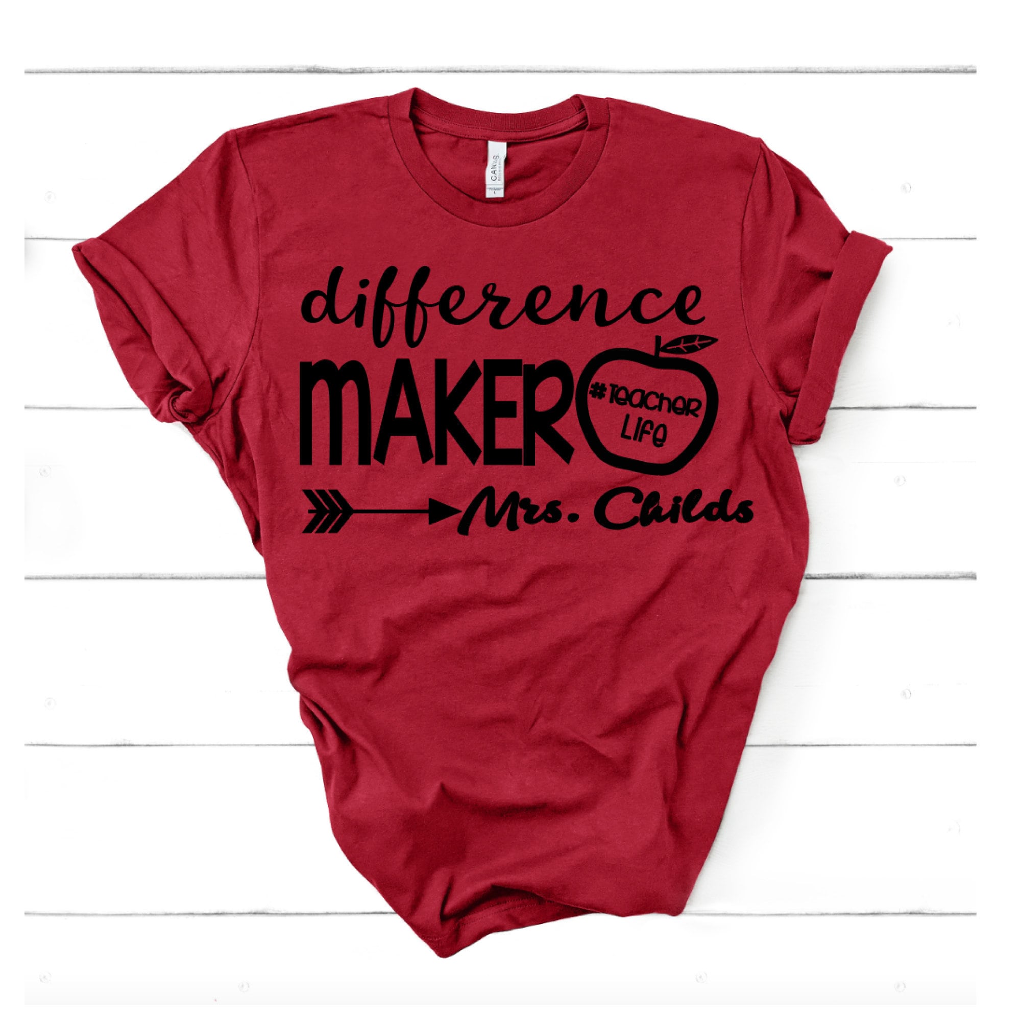 difference maker teacher shirt
