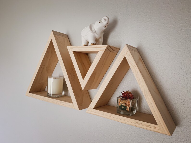 Triangle Shelves Etsy