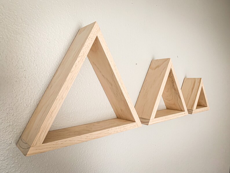 Triangle Shelves Etsy