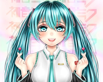 Vocaloid - MIKU Print (Holographic)