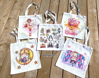 TOTE BAGS (Double-Sided) - Cute Designs!