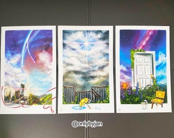 Makoto Shinkai - Art Prints (Holographic)