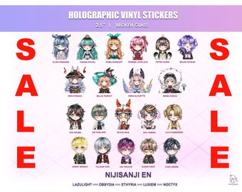 Buy 2 Get 1 FREE - Stickers : NIJISANJI EN (Holographic)