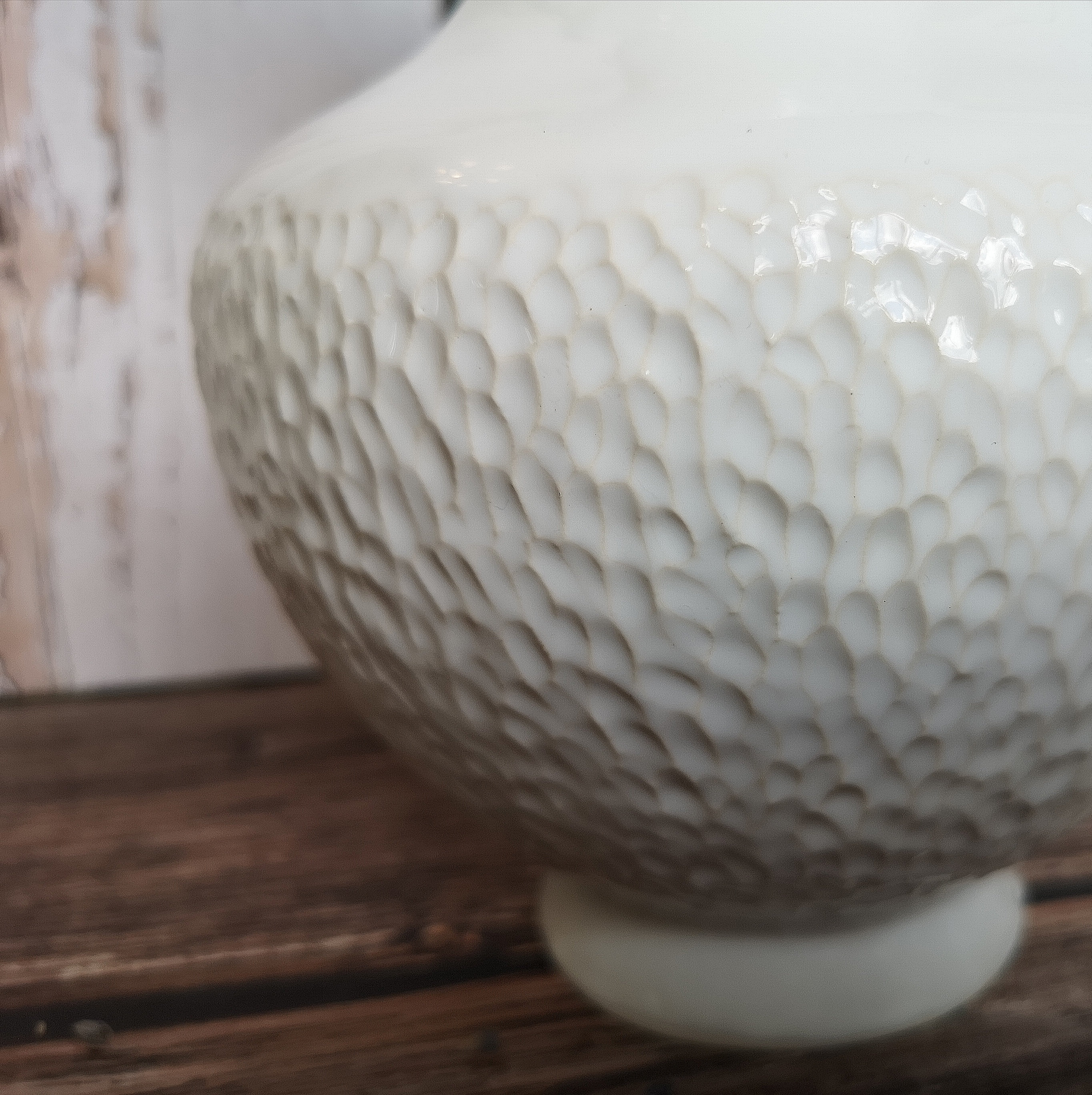 White ceramic Pitcher Large milk Jug Tall Vase Farmhouse decor Etsy