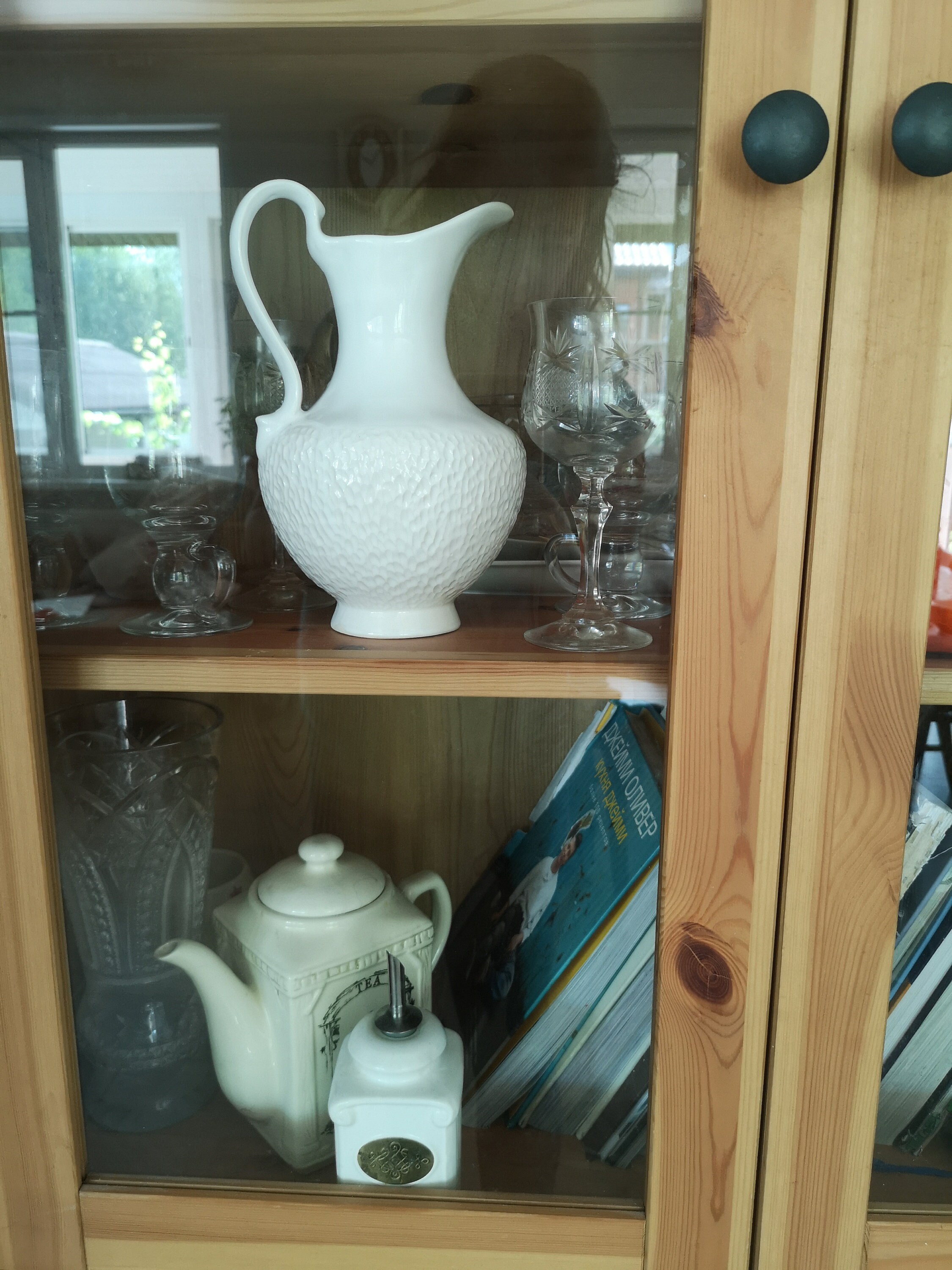 White ceramic Pitcher Large milk Jug Tall Vase Farmhouse decor Etsy