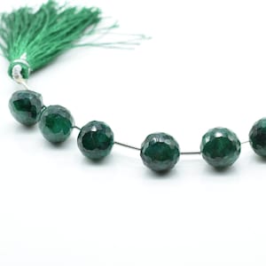 Emerald 10mm onion Shape Briolettes,Emerald Side drilled Briolette,Jewelry making supplies,craft supplies,Emerald Briolette strand,Gemstone