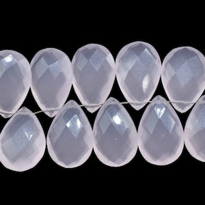 Rose Quartz 10x15mm Faceted Pear Shape Briolettes,Rose Quartz Teardrop Beads,Pink Gemstone Beads,Handmade Beads Jewelry Making Supply,Gift