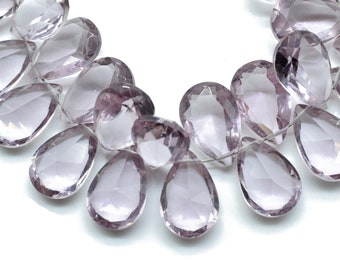 Brazilian Amethyst 8x12mm Cut faceted Briolettes,Gemstone Briolettes,Amethyst Cut Stone Teardrop Beads,Side Drill Wholesale Beads Jewelry