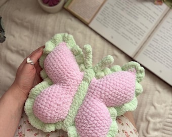 Mini Butterfly Crochet Pillow Pattern (PDF) – Amigurumi Cushion Decor