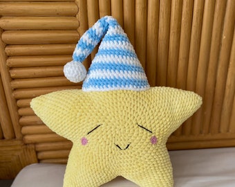 Crochet Star Pillow Pattern: Amigurumi Plush Toy (PDF Download)
