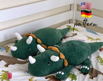 Dinosaur crochet pattern / Crochet Dinosaur toy / Plush pattern / Crochet plush / Dinosaur plush / Dinosaur birthday / Plushie pattern / DIY