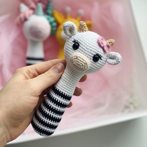 Gift newborn / Amigurumi crochet pattern / Baby rattle / Baby shower gift idea / Baby crochet pattern / Handmade baby toys / New baby gift