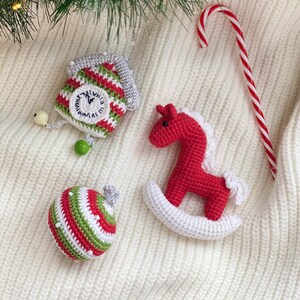 Christmas crochet patterns, Christmas decorations, Handmade crochet gifts, Beginner crochet pattern, Christmas ornaments, Cute toys, DIY toy