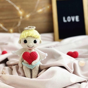 Cupid crochet doll pattern for Valentine's Day gift/Galentines day gifts /DIY Gift for him/Digital download/ boyfriend gift/Easy crochet