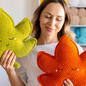 Crochet Maple Leaf Pillow Pattern: Fall Decor PDF Tutorial (Beginner Friendly) image 13