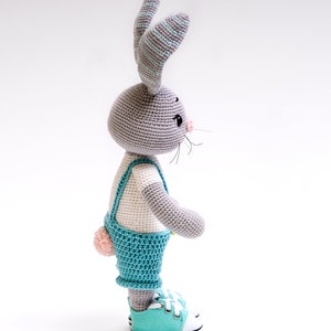 Easter Bunny pattern. Crochet Bunny pattern. PDF pattern. Amigurumi pattern. Amigurumi rabbit toys pattern. Stuffed doll bunny. Rabbit toy image 7