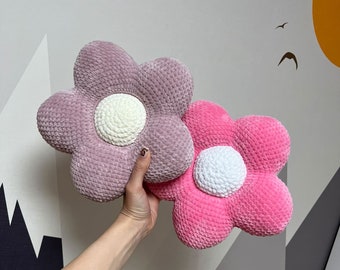 Crochet Flower Pillow Pattern: Amigurumi Set of 2 (PDF Pattern)