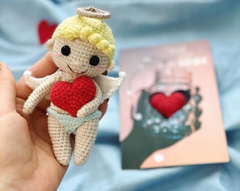 Crochet Cupid Amigurumi Pattern: Valentine&#39;s Day DIY Gift (PDF)